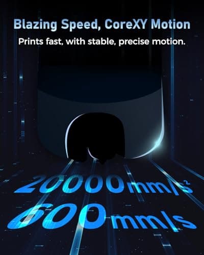 FLASHFORGE 3D Printer AD5M, CoreXY 600mm/s High-Speed Printer with 1-Click Auto Leveling, High-Temp Direct Drive Extruder, 3s Quick-Swap Nozzle, 220×220×220mm Build Volume 4