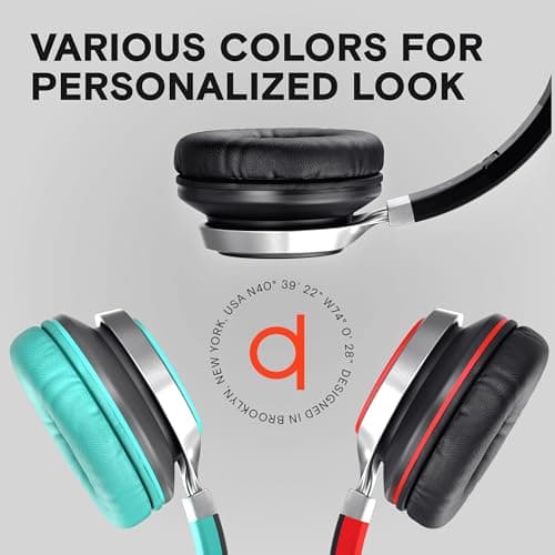 ARTIX CL750 Wired Headphones with Mic & Volume Control — Noise Isolating On-Ear Headphones for Computer and Laptop Wired, Plug in Corded Headphone Over Ear with Wire (Foldable, Aux Jack 3.5mm) 5