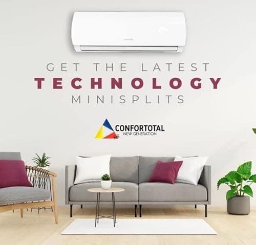 Confortotal 12000 BTU Mini Split Air Conditioner and Heat Pump 110V Ductless,1 ton,with WIFI Compatible with Alexa 3