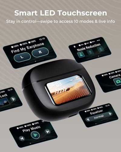 Wireless Earbuds, Ear Buds Active Noise Cancelling with Charging Case, 6.0 Bluetooth Earbuds with AI Clear Calls, 40H Playtime for Sports & Working, Stereo Sound Headphones for iPhone/Android/iPad 2