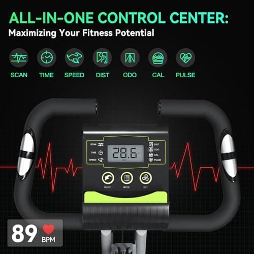 Foldable Exercise Bike Stationary Bikes for Home, 5 IN 1 Indoor Workout Bike, with 16-Level Quiet Magnetic Resistance, 6.6 LBS Flywheel and 300LBS Capacity, 2025 Designed 817 X-bike 4