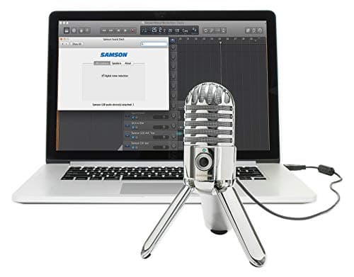 Samson Meteor Mic USB Condenser Podcasting Podcast Recording Desktop Microphone