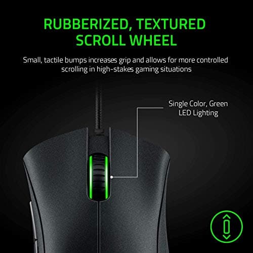 Razer DeathAdder Essential Gaming Mouse: 6400 DPI Optical Sensor - 5 Programmable Buttons - Mechanical Switches - Rubber Side Grips - Classic Black 3