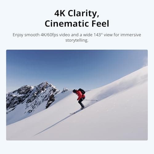 DJI Osmo Nano Standard Combo (64GB) - Small 4K/60fps Vlogging Camera with a 1/1.3″ Sensor, 143° Wide FOV Video, 200-Min Recording, Swift Content Transfer, Magnetic POV Cam 4K for Sports, Vlog 5