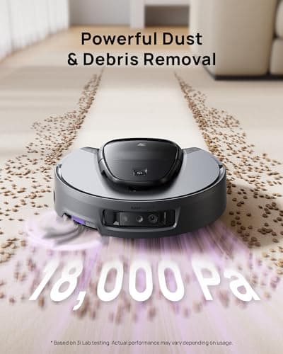 3i G10+ Robot Vacuum and Mop Combo, 18,000 Pa Suction, 60-Day Hands-Free Cleaning with Quiet Debris Compression, Smart LiDAR Navigation, Auto Extension Along Edges, Ideal for Hard Floors & Carpets 2