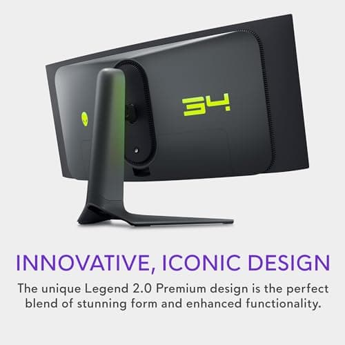 Alienware AW3423DWF Curved QD-OLED Gaming Monitor - 34-inch Quantum Dot OLED 0.1Ms 165Hz 21:9 Curved Display, 99.3% DCI-P3 Color Gamut, VESA DisplayHDR True Black 400, AMD FreeSync Premium Pro - Black 5