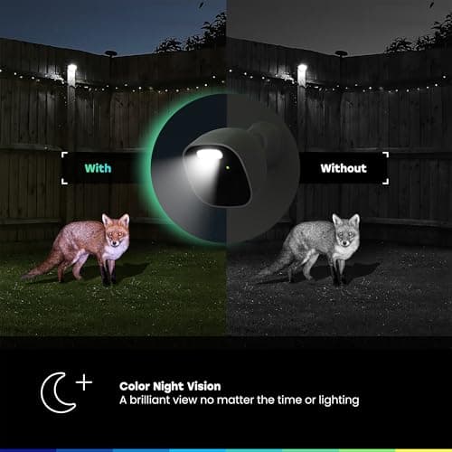 Chamberlain myQ Outdoor Battery Camera | 2K Camera, Color Night Vision, Spotlight, Motion Alerts, Live View with Two-Way Talk, Wireless, Weather-Resistant, Outdoor, White 5