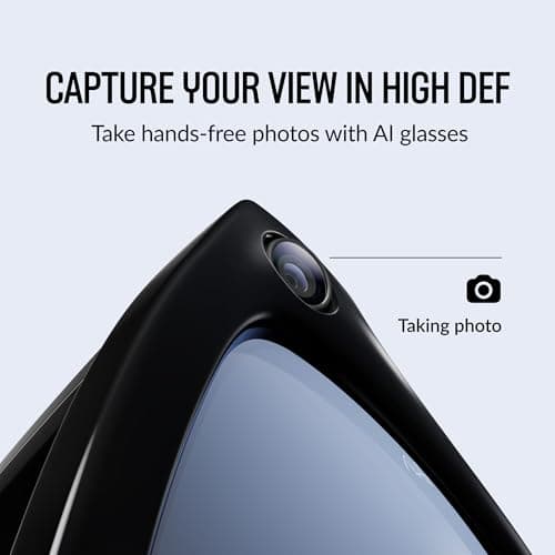 Ray-Ban Meta Glasses, Wayfarer Large (Gen 1) , Matte Black | Capture high-def photo and video — Listen to music and podcasts — Ask Meta AI for directions, real-time answers and more 2