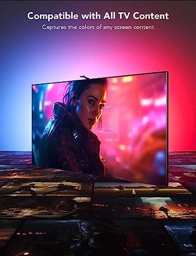 Govee Envisual TV Backlight T2 with Dual Cameras, 16.4ft RGBIC Wi-Fi LED Backlights for 75-85 inch TVs, Double Light Beads, for Home Decorations, Smart App Control, Music Sync 4