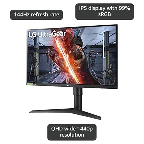 LG 32GS60QC-B Ultragear 32-inch Curved Gaming Monitor QHD (2560x1440) 180Hz 1ms 1000R AMD FreeSync HDR10 HDMIx2 DisplayPort Borderless Design Black Stabilizer DAS Crosshair FPS Counter - Black 2