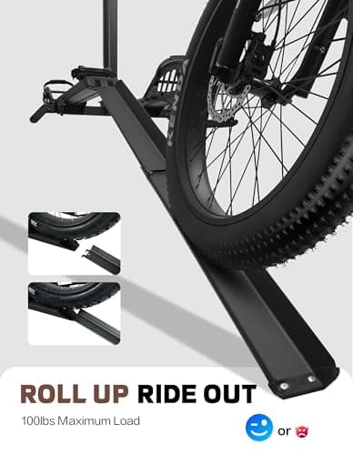 Young Electric E-Bike Rack with Ramp, Hitch 2 Bike Rack, 200 lbs Capacity Electric Bike Carrier, Foldable Platform Mount for Cars, Trucks, SUVs, Minivans, Up to 5-Inch Fat Tire for 2'' Receiver 4