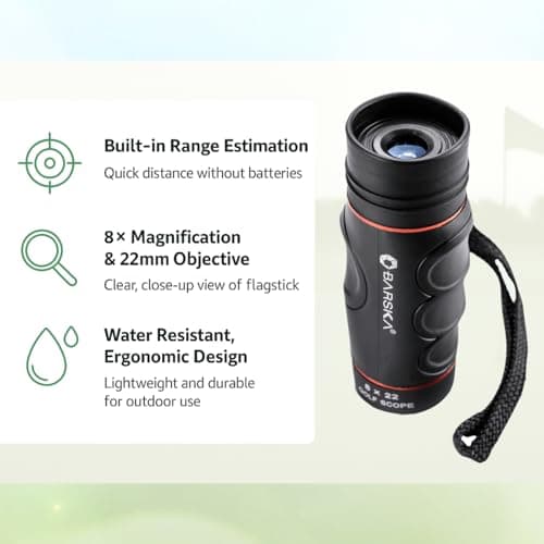 Barska Blueline 8x22 Waterproof Golf Scope Monocular with Built-in Internal Distance Reticle 2
