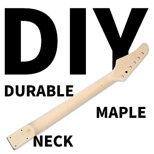 Ktaxon DIY Guitar Kit with Mahogany Body, Ebony Fingerboard and Maple Neck, 6 String DIY Electric Guitar Kit with Classic Design, Easy Installation & Full Equipment to Build Your Own Guitar (KTL) 4