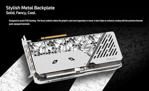 ASRock AMD Radeon RX 7600 Steel Legend 8GB OC GDDR6 128-bit 0dB Silent Cooling Graphics Card DisplayPort 7680 x 4320 HDMI 18 Gbps 3 Fans PCI Express 4 3