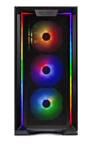 Skytech Nebula Gaming PC Desktop, Ryzen 5 5600 3.5 Ghz (4.4GHz Turbo Boost), NVIDIA RTX 3050 6GB GDDR6, 1TB SSD, 16GB DDR4 RAM 3200, 650W Gold PSU, Wi-Fi, Win 11 Home 2
