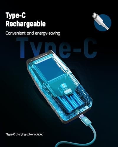 ERICKHILL EMF Meter, Detects Electric and Magnetic Fields, Handheld Digital EMF Detector with LCD Display, Sound-Light Alarm, Rechargeable Battery for Home, Office, and Appliances (Blue) 4