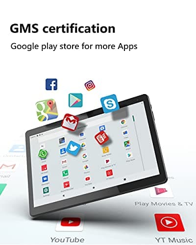 COOPERS Tablet 10 inch, Android 15 Tablet, 32GB ROM 1TB Expand Computer Tablets, Quad Core Processor 6000mAh Battery, 1280x800 IPS Touch Screen, 2+8MP Dual HD Camera, Bluetooth WiFi Tablets PC 3