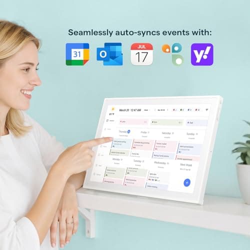 Digital Calendar, 10.1inch Smart WiFi Electronic Calendar&Chore Chart, IPS Touch Screen HD Display for Family Schedules, Share Moments Instantly from Anywhere 2
