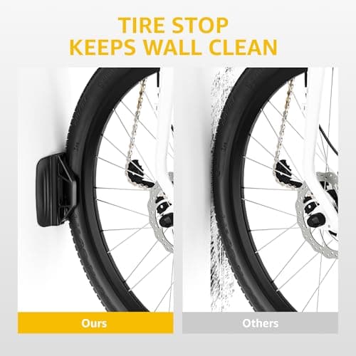 monTEK Swivel Bike Wall Mount, Bike Hangers for Garage, Space-Saving Vertical Bike Rack, Sturdy Bike Storage Rack Holds Up to 66lbs, Easy to Install, 2 Pack 4