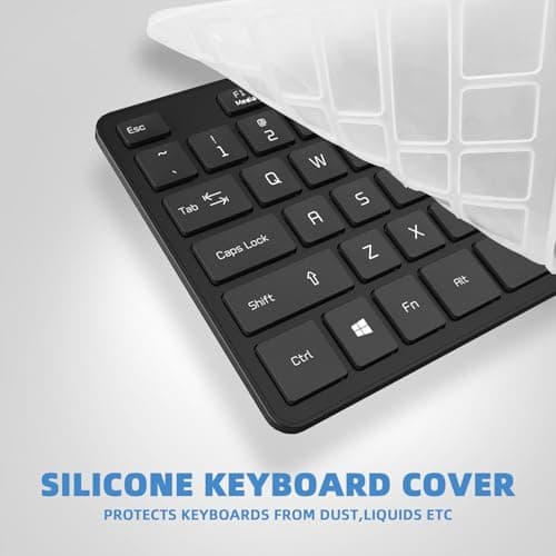 B.FRIENDIT Wired USB Keyboard, Comfortable Quiet Chocolate Keys, Durable Ultra-Slim Wired Computer Keyboard(QWERTY) for PC, Windows 11/10/8/7/XP/Vista KB1430 (Black, Wired Keyboard for Windows) 5