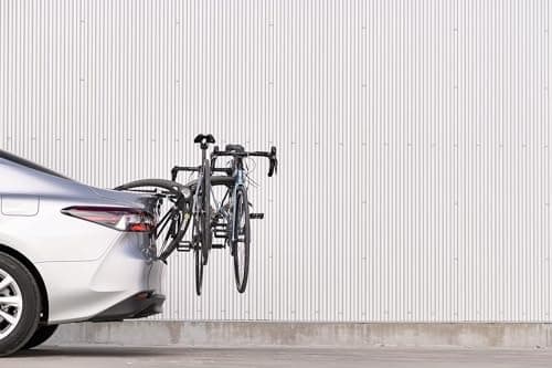 Saris Bones Car Trunk Bicycle Rack Carrier, Mounts 2 Bikes, Black - Durable, Rust-Free, Anti-Sway Straps, Fits Most Vehicles, Made in USA, Arc-Based Design, 100% Recyclable Materials 3