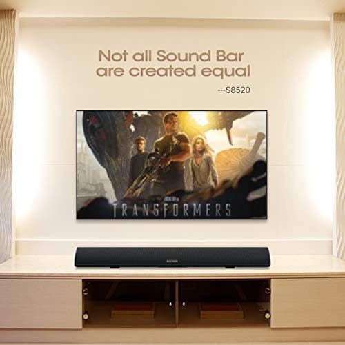 80Watt 34Inch Sound bar, Bestisan Soundbar Bluetooth 5.0 Wireless and Wired Home Theater Speaker (DSP, HDMI-ARC, Bass Adjustable, Optical Cable Included) 5