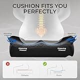 GTRACING Gaming Chair,Office Chair with Pocket Spring Lumbar Support, Ergonomic Comfortable Wide Office Desk Computer Chair with Outward Fixed Soft Armrests and Footrest (PU Leather, Black) 5