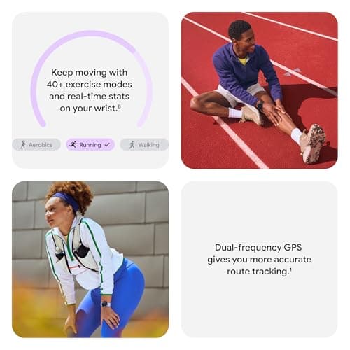 Google Pixel Watch 4 (45mm) - Android Smartwatch with Heart Rate and Sleep Tracking - 40-Hour Battery - Fitness Tracking - Google AI - Matte Black Aluminum Case - Obsidian Active Band - Wi-Fi 4