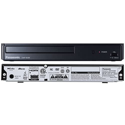 Panasonic Blue Ray Player with Full HD Picture Quality and Hi-Res Dolby Digital Sound, DMP-BD84P-K Blu Ray DVD Player, Black 4
