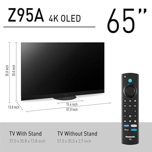Panasonic Z95 Series (2024 Model) 65-inch OLED 4K Ultra HD Smart Fire TV, Dolby Vision IQ, HDR10+ Adaptive, 144Hz Refresh Rate and Hands-Free Alexa - 65Z95AP 3