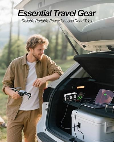 YSOLX 200W Car Power Inverter 12V to 110V for Vehicles, Car Plug Adapter Outlet with 4 USB Fast Charger, Car Charger Cigarette Lighter Adapter for Phone, Laptop on Road Trip 5