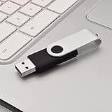 JUANWE 128GB Flash Drive 2 PCS, 2.0 Thumb Drive USB Drives Pendrive for File Storage Data Transfer, High Capacity Zip Drive Portable USB Storage Flashdrives 360° Swivel Cap, Jump Drive 128G×2 Black 5