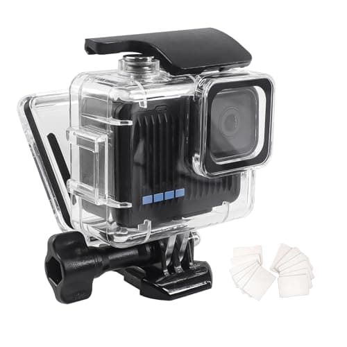FitStill 196FT/60M Underwater Waterproof Diving Housing Compatible for Go Pro Hero 4K,Protective Dive Case Shell with Mount Hero4K 2024 Action Camera Accessories Kit