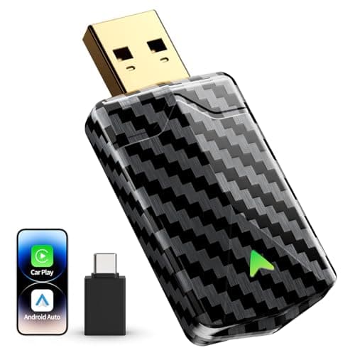 Mini Wireless CarPlay Adapter for iPhone & Android Auto (2026 Upgrade), No Delay, Fast & Stable Connection, Plug & Play, Converts Wired to Wireless Carplay Dongle for 2016+ Cars, USB-A/Type-C Port
