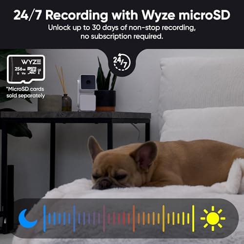 WYZE Cam Pan v3, Indoor/Outdoor IP65-Rated 1080p Pan/Tilt/Zoom Wi-Fi Smart Home Security Camera with Color Night Vision, 2-Way Audio, Compatible with Alexa & Google Assistant, Free Expert Setup 5