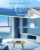 Cell Phone Signal Booster for Verizon and AT&T | Up to 4,500 Sq Ft | Boost 4G LTE 5G Signal on Band 12/13/17 | 65dB Dual Band Cellular Repeater with High Gain Antennas | FCC Approved 5