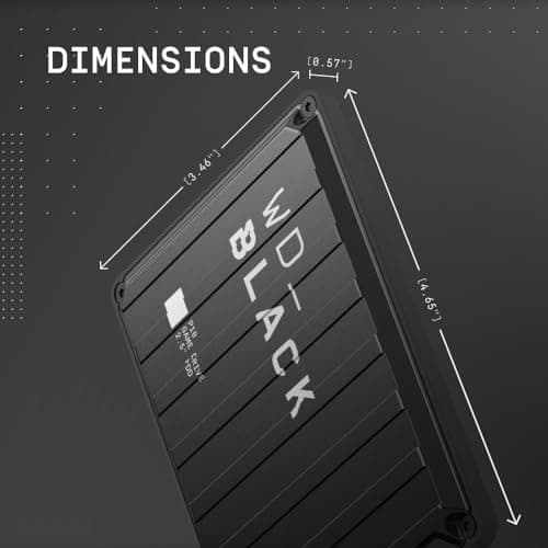 WD_BLACK 5TB P10 Game Drive, Portable External Hard Drive, Works with Playstation, Xbox, & PC - WDBA3A0050BBK-WESN 2