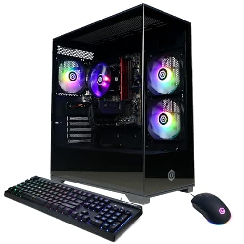 CyberPowerPC Gamer Xtreme VR Gaming PC, Intel Core i5-13400F 2.5GHz, GeForce RTX 5060 8GB, 16GB DDR5, 1TB PCIe 4.0 SSD, WiFi Ready & Windows 11 Home (GXiVR8060A40)