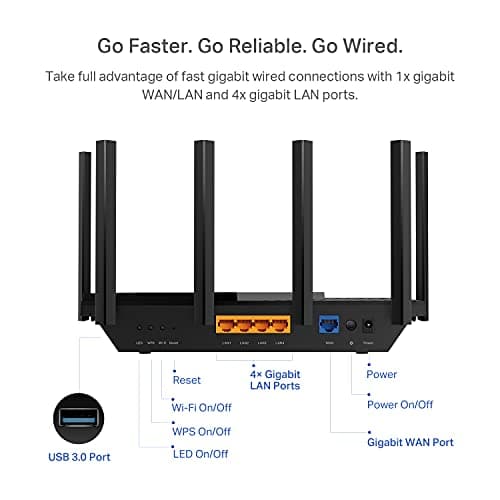 TP-Link AX5400 WiFi 6 Router (Archer AX73)- Dual Band Gigabit Wireless Internet Router for Streaming, Long Range Coverage 3