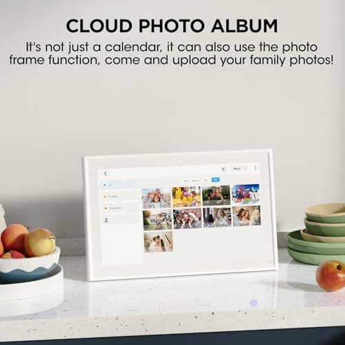 10.1" Digital Calendar, Meal Planner, Duty Chart, to Do List,HD Smart Touch Screen Home Interactive Smart Electron Calender - Built-in Digital Photo Frame Function (white, 10.1) 3