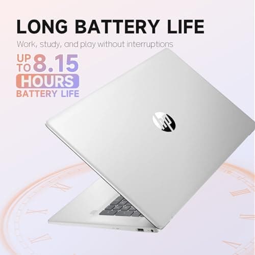 HP 17 Laptop Computer for Business, Intel i5-1334U(Up to 4.6 GHz), 17.3" HD+ Display, 32GB RAM, 1TB SSD Backlit KB, Fingerprint Reader, Lifetime Win 11 Pro & Copilot AI, with G255 Pro Accessory Box 3