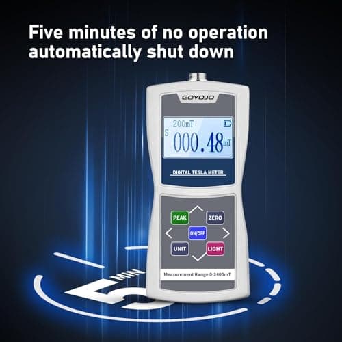 GOYOJO Digital Gauss Meter 0–2400mT, High Accuracy Magnetic Field Tester for DC Magnet Measurement, Permanent Magnets, Motors, Speakers, and Industrial Applications 4