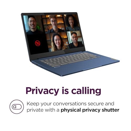 Lenovo IdeaPad Slim 3 Chromebook - 2024 - Lightweight Laptop - Waves MaxxAudio® Speakers - 14" HD Display - HD 720p Camera - 4GB Memory - 64GB Storage - MediaTek Kompanio 520 - Abyss Blue 4