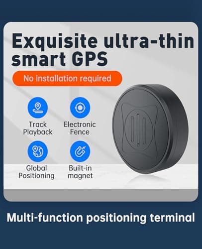 GPS Tracker for Vehicles - No Subscription Required/No Monthly Fee Car GPS Tracker Portable Real Time Magnetic GPS Tracking Device Full Global Coverage for Car, Motorcycle, Truck, Anti-Theft 2