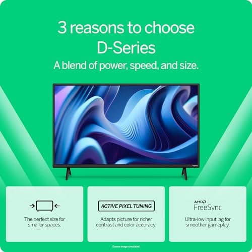 VIZIO 24-inch D-Series Full HD 1080p Smart TV with Apple AirPlay and Chromecast Built-in, Alexa Compatibility, D24f-J09, 2022 Model 4