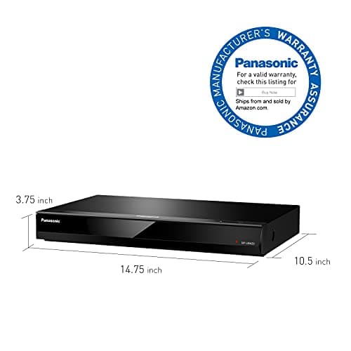Panasonic UB420 Streaming 4K Blu Ray Player, Ultra HD Premium Video Playback with Hi-Res Audio, Voice Assist - DP-UB420-K Blu Ray DVD Player (Black) 3