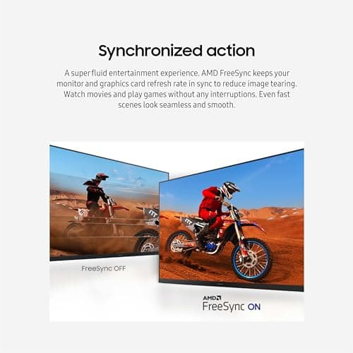 Samsung 32-Inch Flat Computer Monitor, 75Hz, Borderless Display, AMD FreeSync, Game Mode, Advanced Eye Care, HDMI and DisplayPort, LS32B304NWNXGO, 2024 3