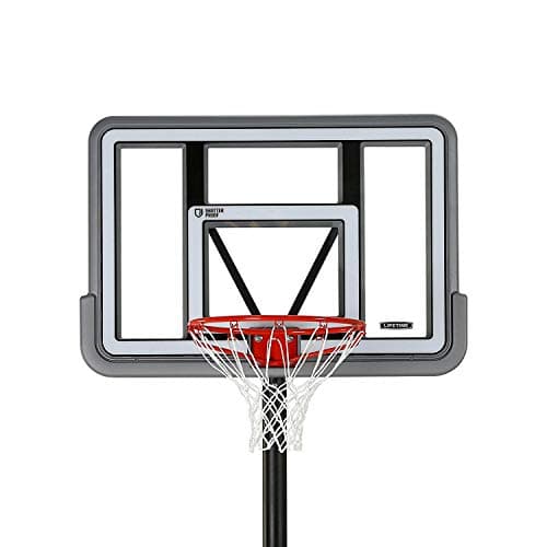 Lifetime 90690 Portable Basketball System, Gray, 44" Polycarbonate Backboard 3