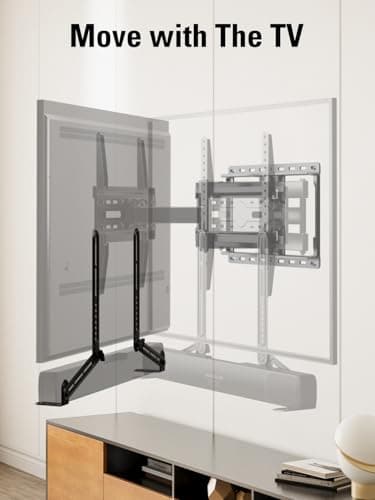 Mounting Dream Soundbar Mount Bracket for Mounting Above or Under TV Fits Most of Sound Bars Up to 15 Lbs, with Detachable Long Extension Plates MD5420 3