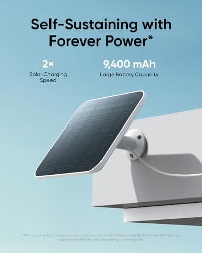 eufy Security 4G LTE Cam S330, 4K Cellular Solar Security Cameras Wireless Outdoor, Pan and Tilt, 4G and Wi-Fi Duo-Mode, AI Tracking, with SIM Card and 32GB SD Card, No WiFi, No Problem 2